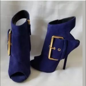 Giuseppe ZanettiRoyal Blue Ankle Booties 37.5